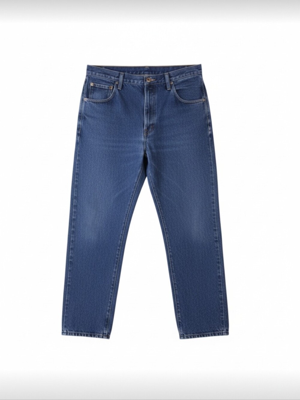 Rustler Mens 38x32 Dark Wash Straight Leg Heavyweight Denim Blue Jeans